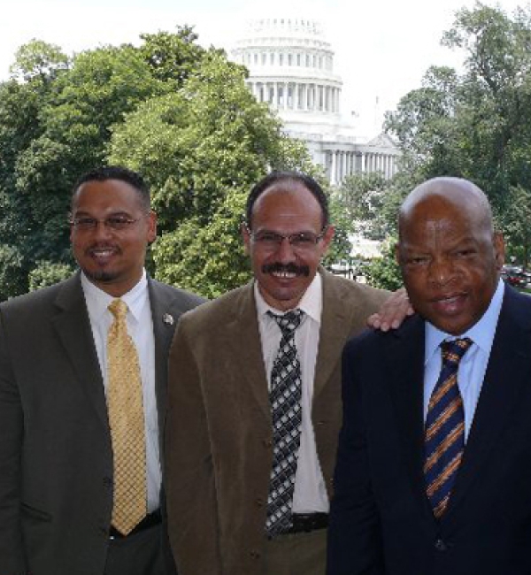 Ayed with Reps Ellison and Lewisthumb