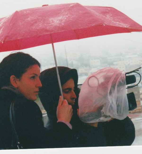 Joline Makhlouf and Julia Bacha Filming In Hebron