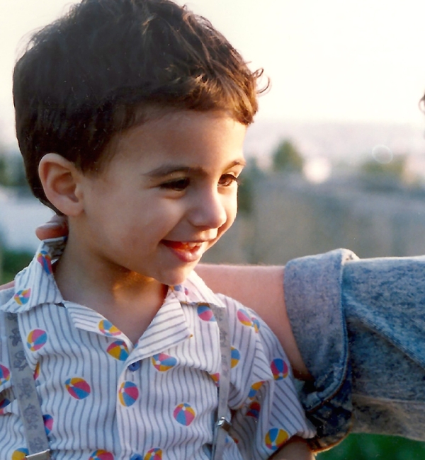 NAILA AYESH AND HER SON, MAJD