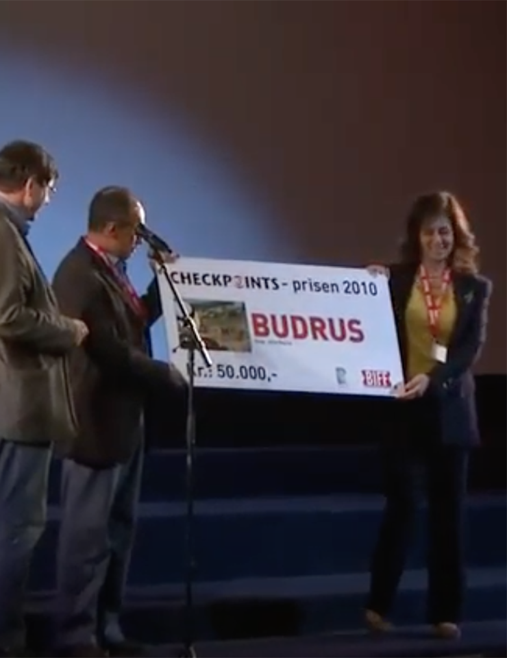 Budrus receives the 2010 Checkpoint Award